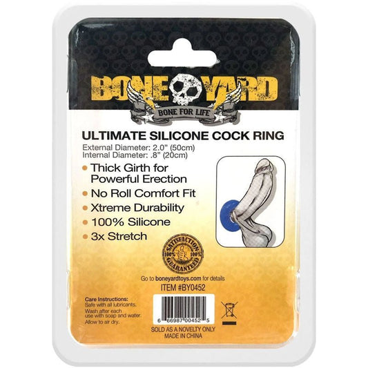 Boneyard - ultimate silicone cock ring -  box back view | Flirtybay.com.au