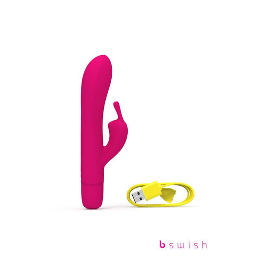 Bwild classic bunny infinite - rabbit vibrator - Pink, Product front view  | Flirtybay.com.au