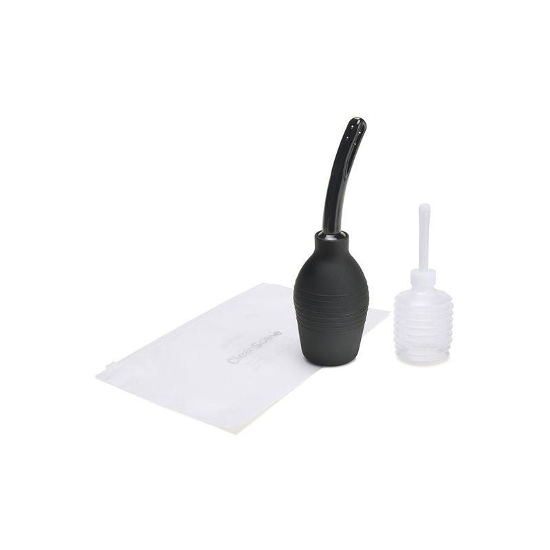 Cleanscene - 4 piece medical grade anal douche set - Product front view  | Flirtybay.com.au