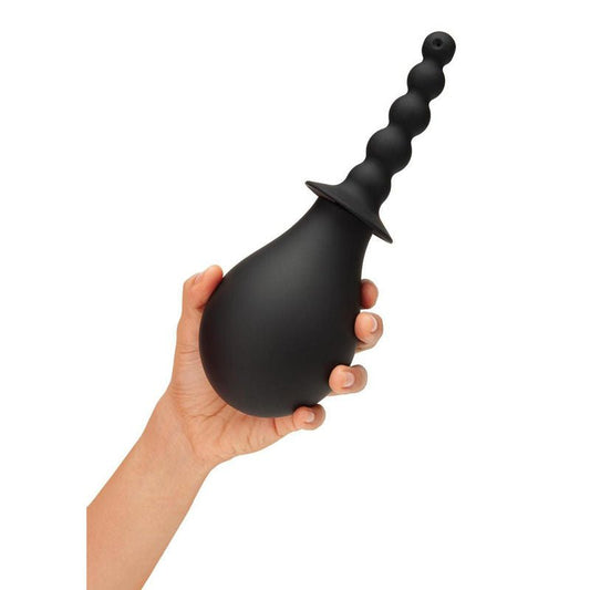 Cleanscene - 4 piece soft squeeze beaded anal douche set - Product side view  | Flirtybay.com.au