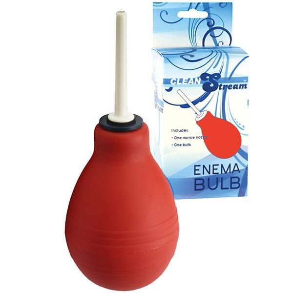 Cleanstream - enema bulb anal douche - Product front view  | Flirtybay.com.au