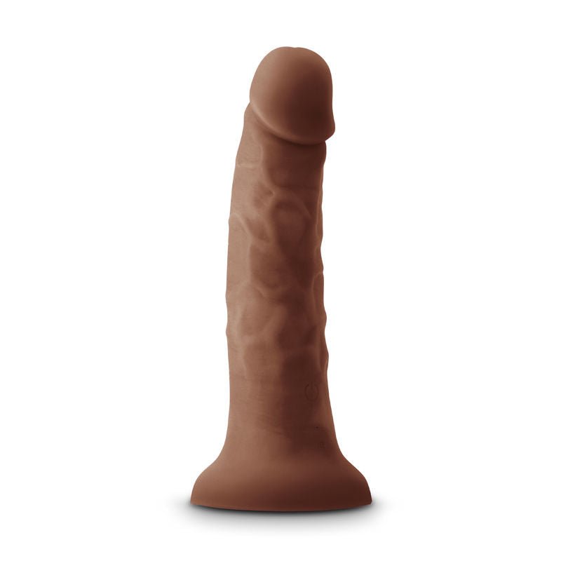 Colours pleasures 7" vibrating brown dildo front view product | Flirtybay.com.au