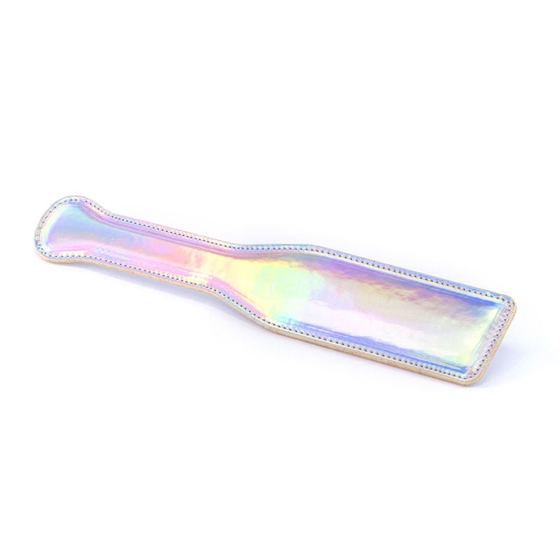 Cosmo bondage paddle - rainbow - Product front view  | Flirtybay.com.au