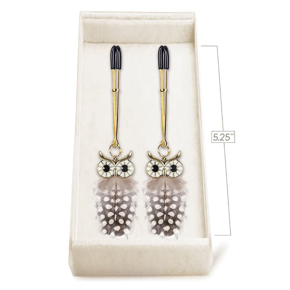 Couture clip - wise one - nipple clamps -  box top view | Flirtybay.com.au