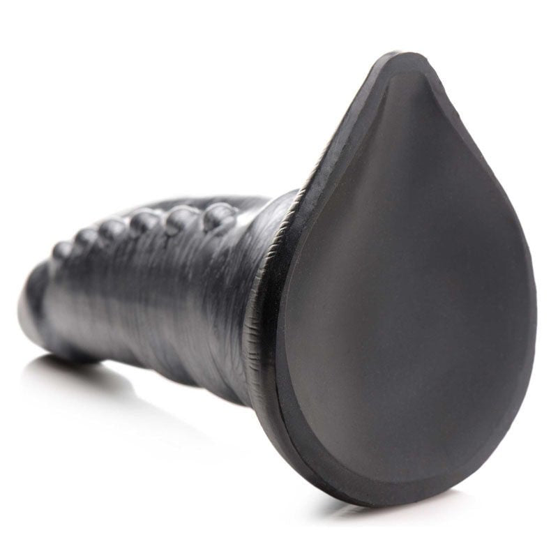 Creature cocks - beastly tapered bumpy silicone dildo - Focus - Product bottom view  | Flirtybay.com.au