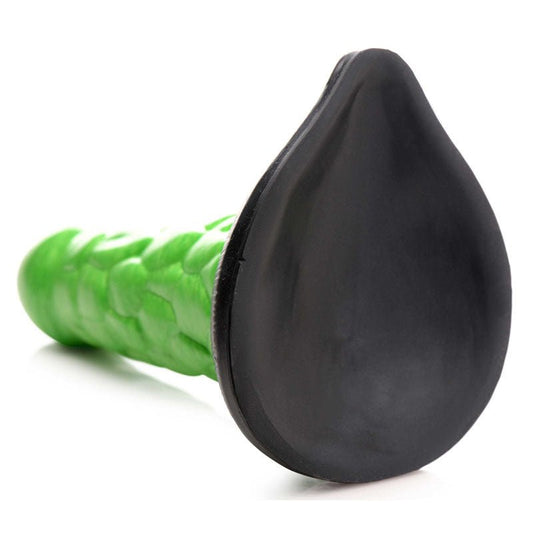 Creature cocks - radioactive reptile thick scaly silicone dildo - Product bottom view  | Flirtybay.com.au