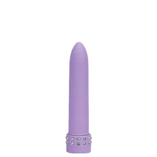 Diamond Silk Bullet Vibrator Purple front product view | Flirtybay.com.au