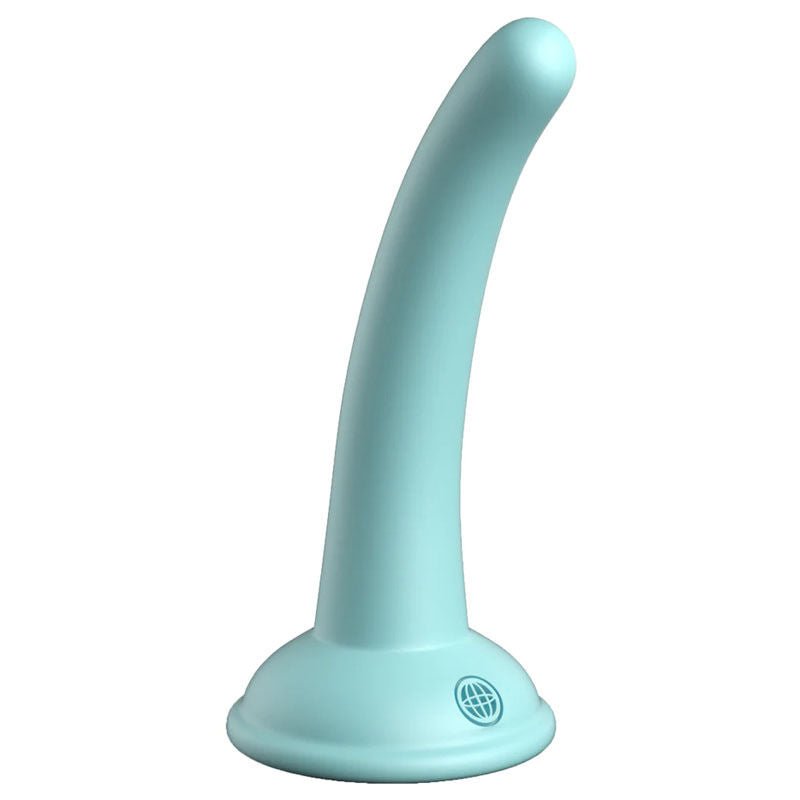 Dillio - platinum curious five 5 dildo - Teal - Product side view  | Flirtybay.com.au