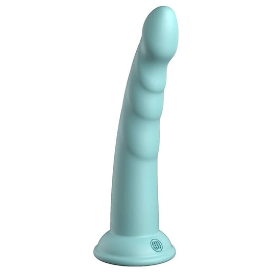 Dillio - platinum slim seven 7 dildo -Teal- Product front view  | Flirtybay.com.au