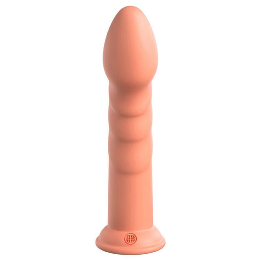 Dillio - platinum super eight 8 dildo - Peach - Product back view  | Flirtybay.com.au