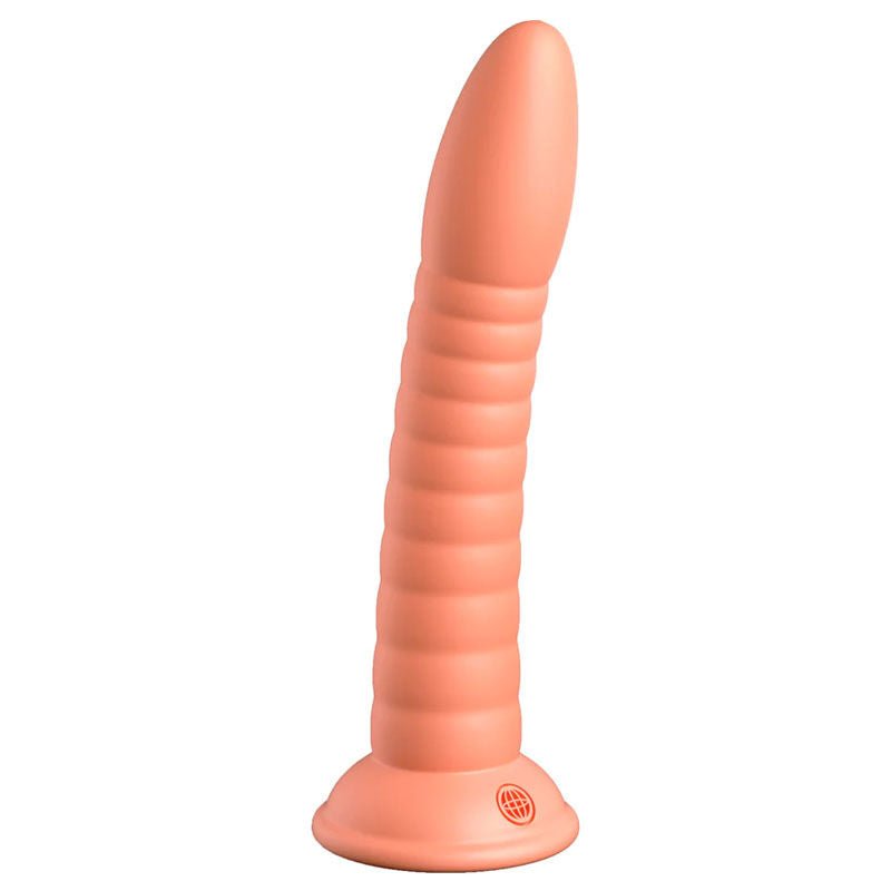 Dillio - platinum wild thing 7" dildo - peach, Product front view  | Flirtybay.com.au