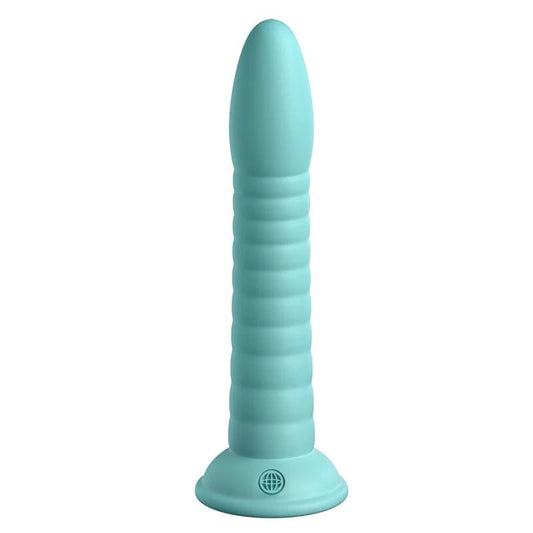Dillio - platinum wild thing 7" dildo - teal, Product front view  | Flirtybay.com.au