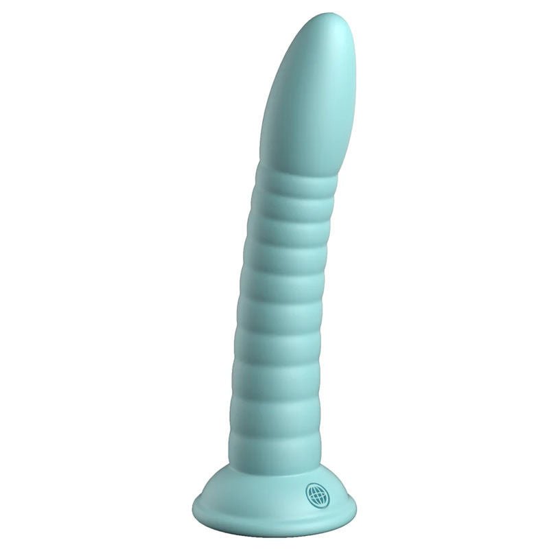 Dillio - platinum wild thing 7" dildo - teal, Product side two view  | Flirtybay.com.au
