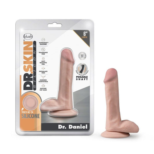 Dr. skin - silicone dr. daniel - 4.7 dildo - Product front view and box front view | Flirtybay.com.au