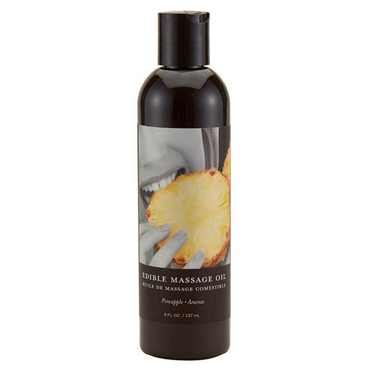 Edible Massage Oil Pineapple 237ml Front view | Flirtybay.com.au