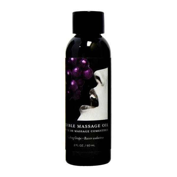 Edible Massage Lotion 59ml Grape front view | Flirtybay.com.au