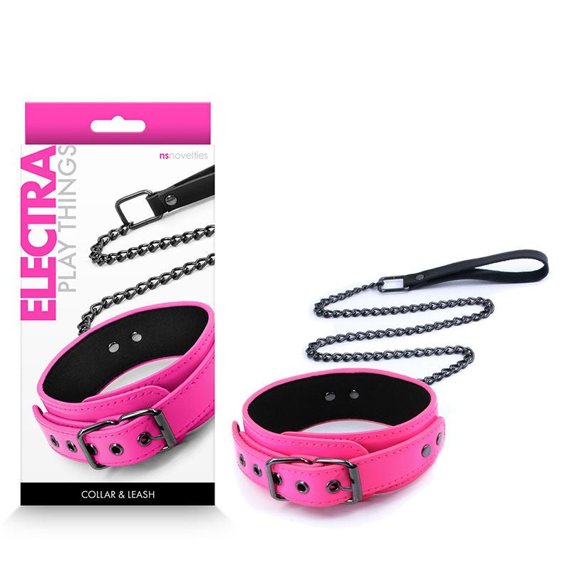 Electra - bondage - collar & leash - Product front view and box front view | Flirtybay.com.au