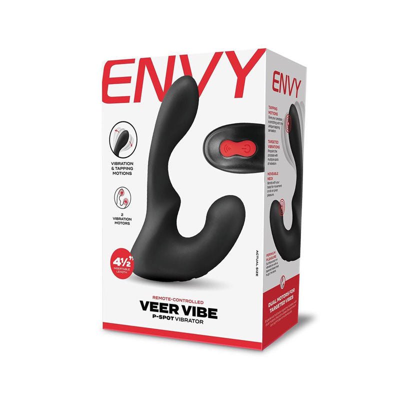 Envy - veer vibe p-spot vibrator -  box side view | Flirtybay.com.au