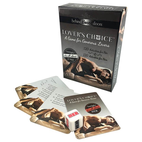Behind closed doors - lovers choice - erotic game - Product front view  | Flirty bay adult store and lingerie store
