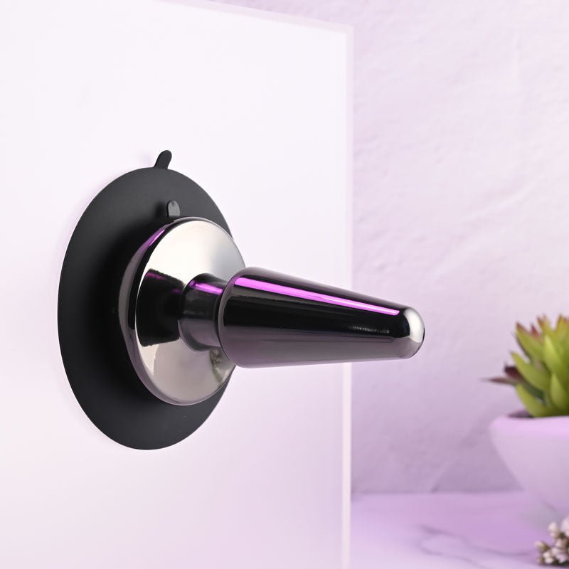 Evolved - beginner metal butt plug - Product side view  | Flirtybay.com.au