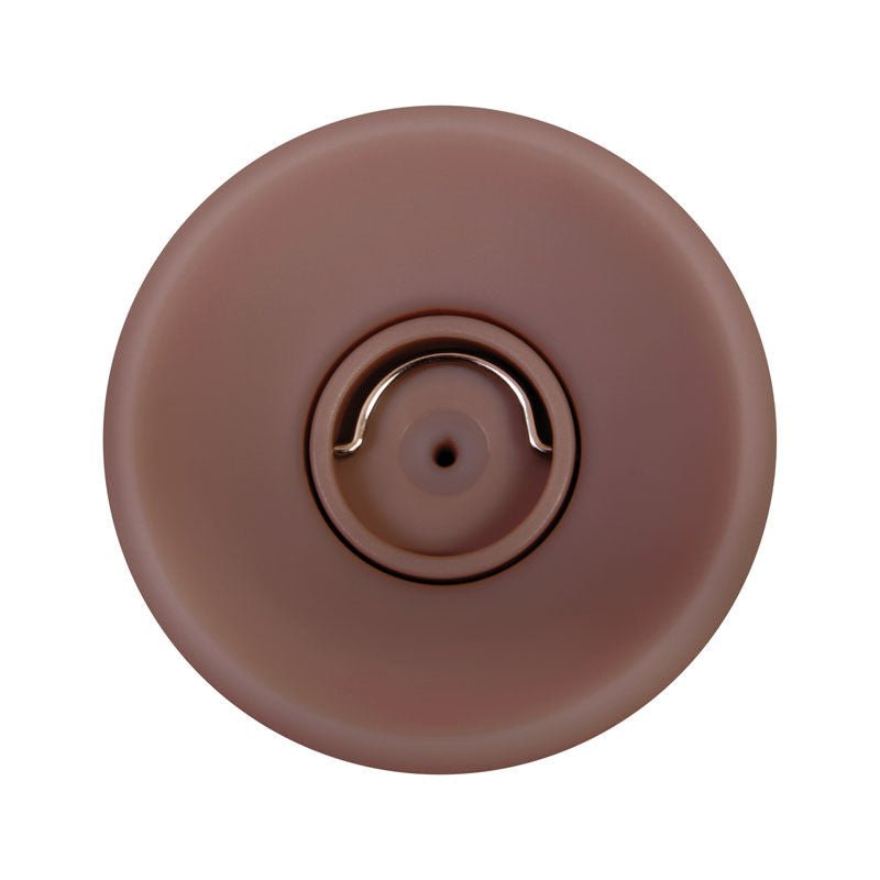 Evolved Big Shot 8" ejaculatin dildo, tan, suction cup view | Flirtybay.com.au