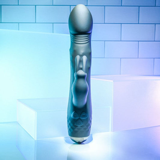 Evolved - bodacious rabbit vibrator - Product front view  | Flirtybay.com.au