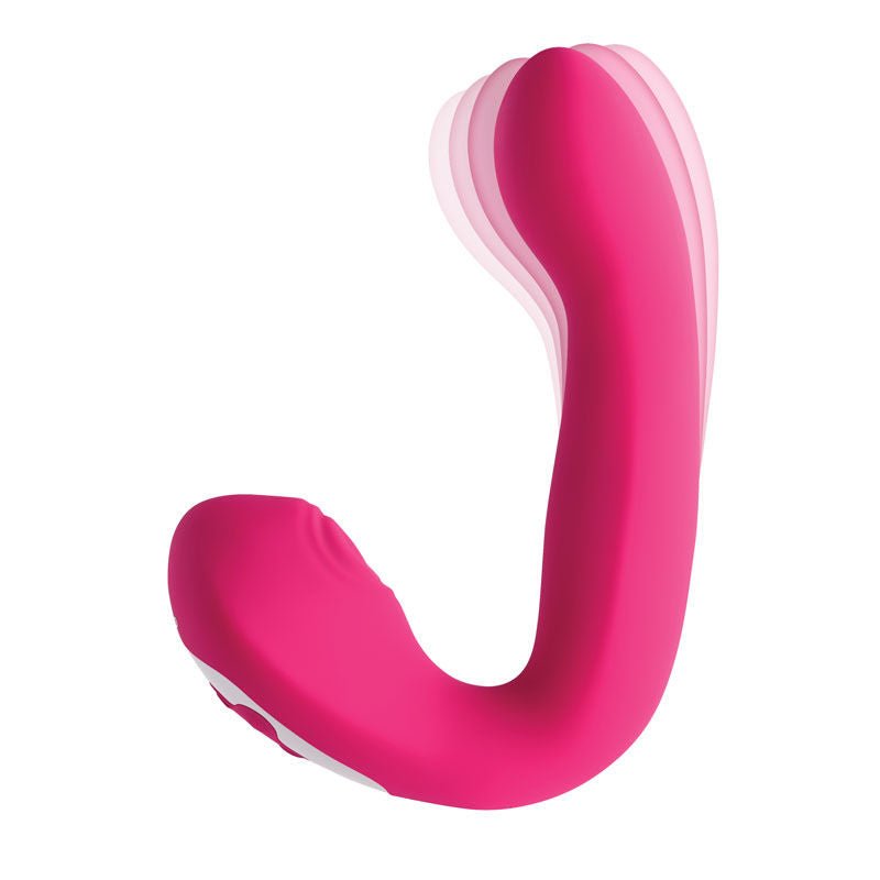 Evolved - buck wild g-spot and clitoral stimulator - Product side view, moving  | Flirtybay.com.au