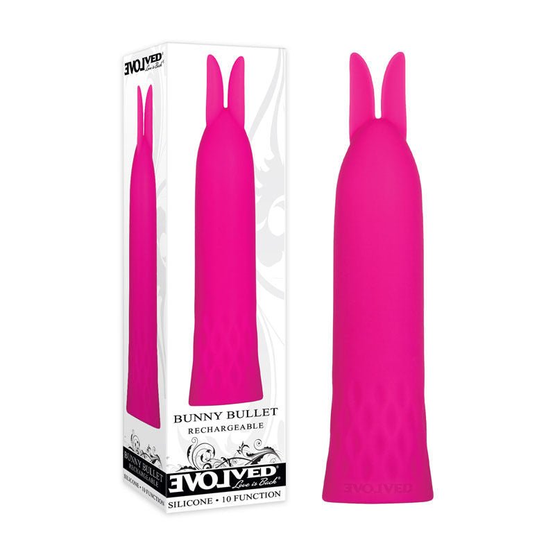 Evolved - buddy bullet vibrator - Product front view and box front view | Flirtybay.com.au