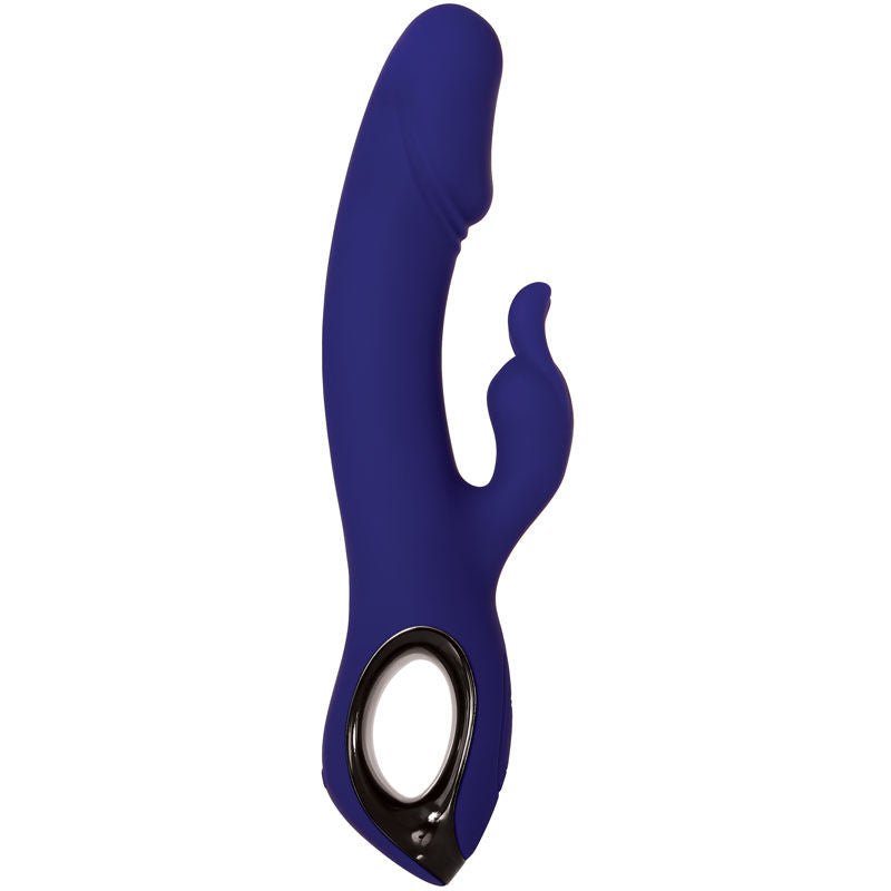Evolved - bunny buddy - rabbit vibrator - Product side view, focus on handle  | Flirtybay.com.au