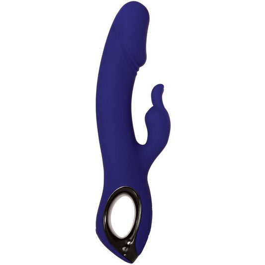 Evolved - bunny buddy - rabbit vibrator - Product side view, focus on handle  | Flirtybay.com.au
