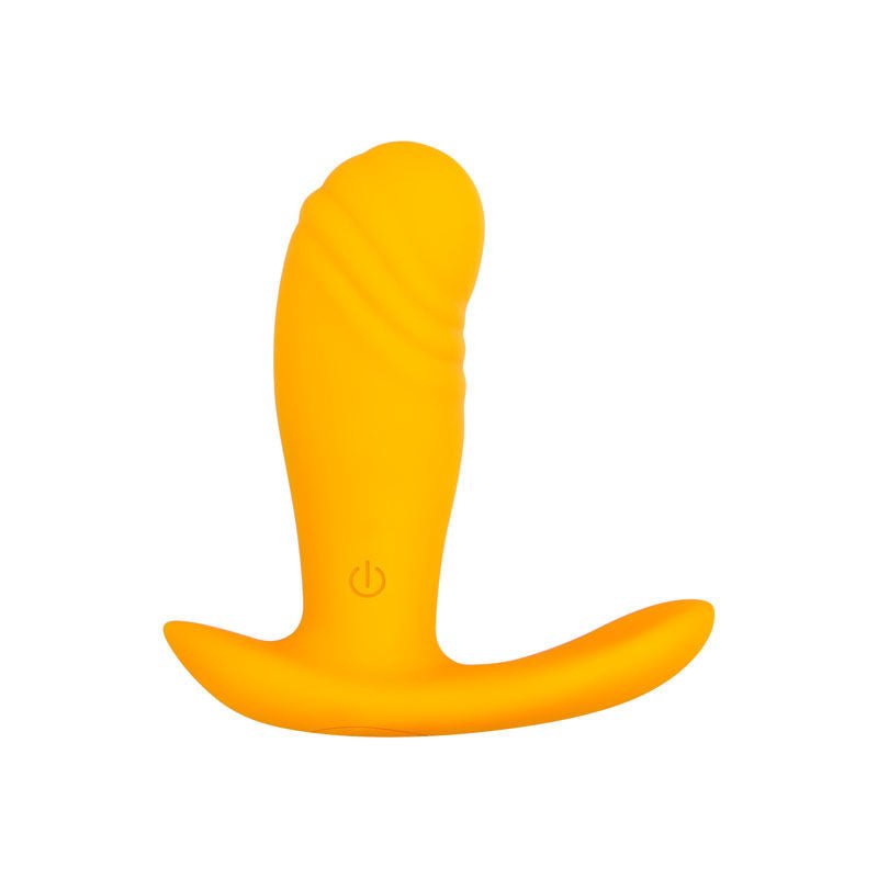 Evolved - creamsicle - remote control prostate massager - Product side view  | Flirtybay.com.au