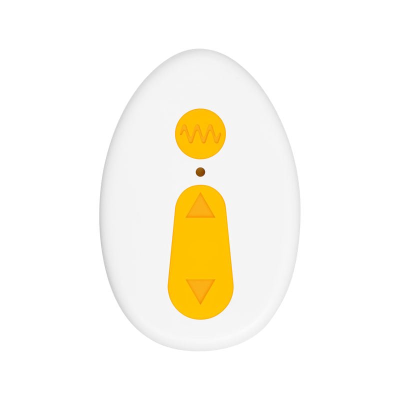 Evolved - creamsicle - remote control prostate massager - Remote Control bottom view  | Flirtybay.com.au