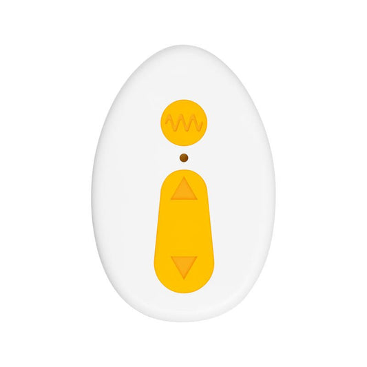 Evolved - creamsicle - remote control prostate massager - Remote Control bottom view  | Flirtybay.com.au