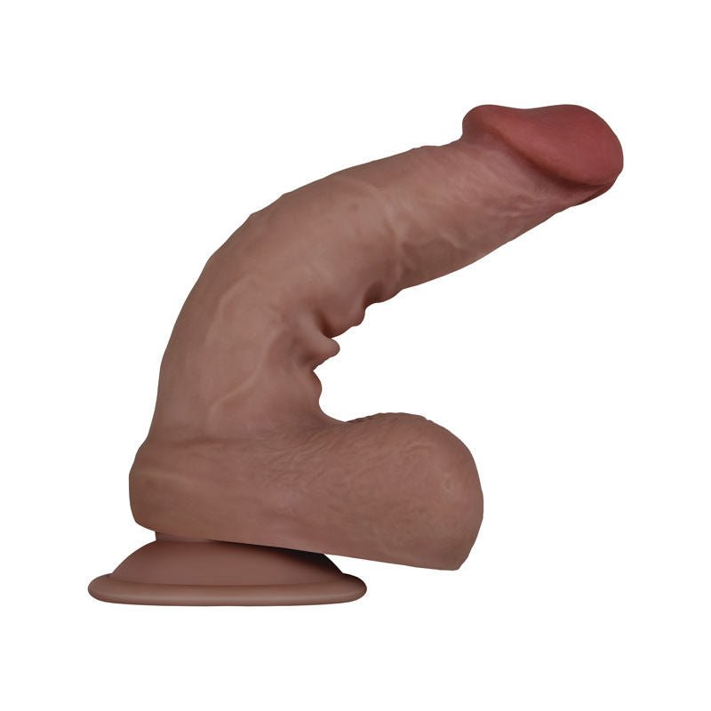 Evolved Flex Skin Poseable 7.75 Dildo Tan second Front view | Flirtybay.com.au