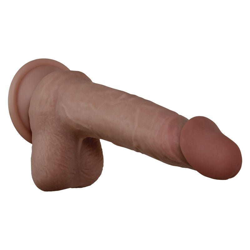 Evolved Flex Skin Poseable 7.75 Dildo Tan Side view | Flirtybay.com.au