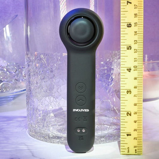 Evolved - i wander - tapping wand - Product front view, with sizes  | Flirtybay.com.au