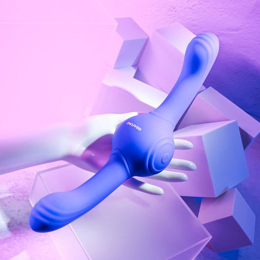 Evolved - our gyro vibe - vibrating double-ended dildo - Product top view  | Flirtybay.com.au