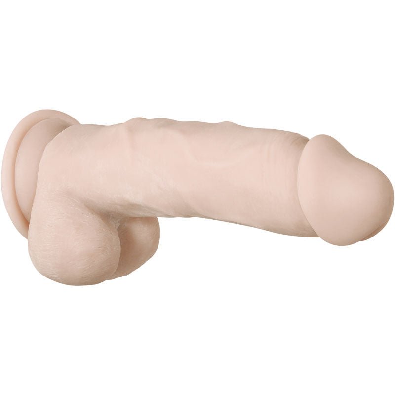 Evolved - real supple poseable girthy 8.5 dildo - Product side view  | Flirtybay.com.au