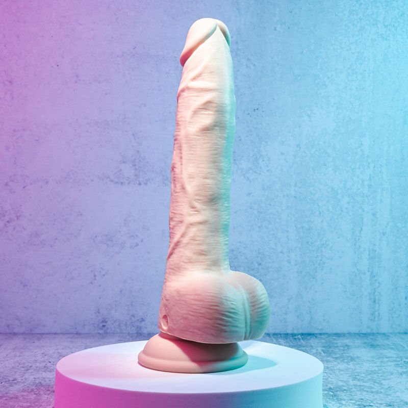 Evolved - thrust in me light - large vibrating dildo - Product back view  | Flirtybay.com.au