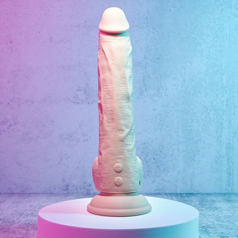 Evolved - thrust in me light - large vibrating dildo - Product front view  | Flirtybay.com.au