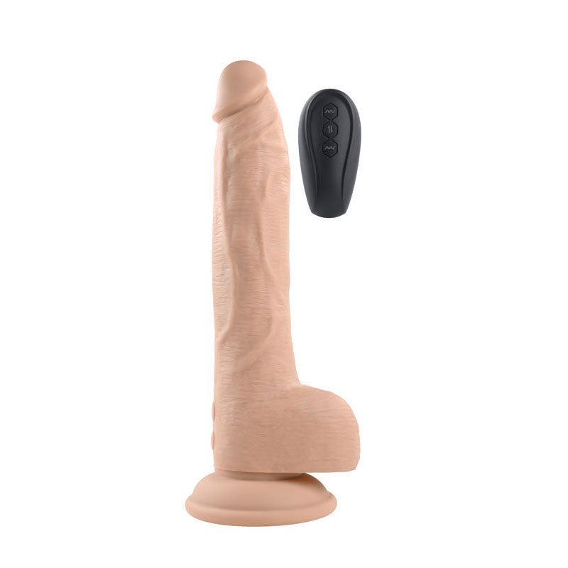 Evolved - thrust in me light - large vibrating dildo - Product side view  | Flirtybay.com.au