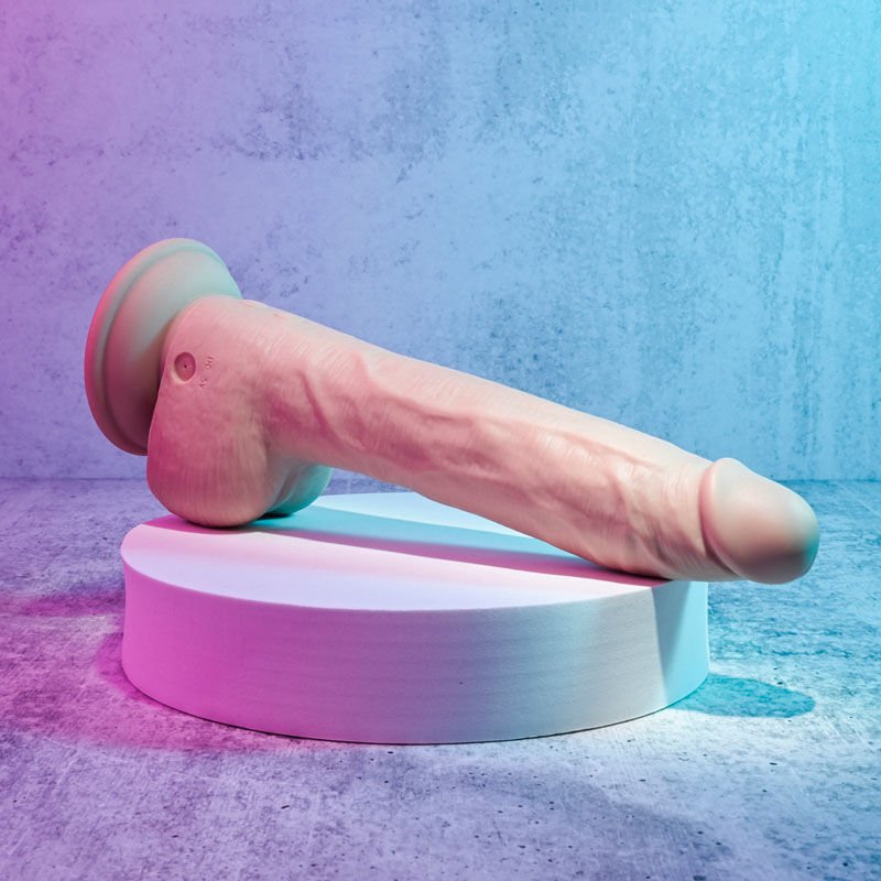Evolved - thrust in me light - large vibrating dildo - Product top view  | Flirtybay.com.au