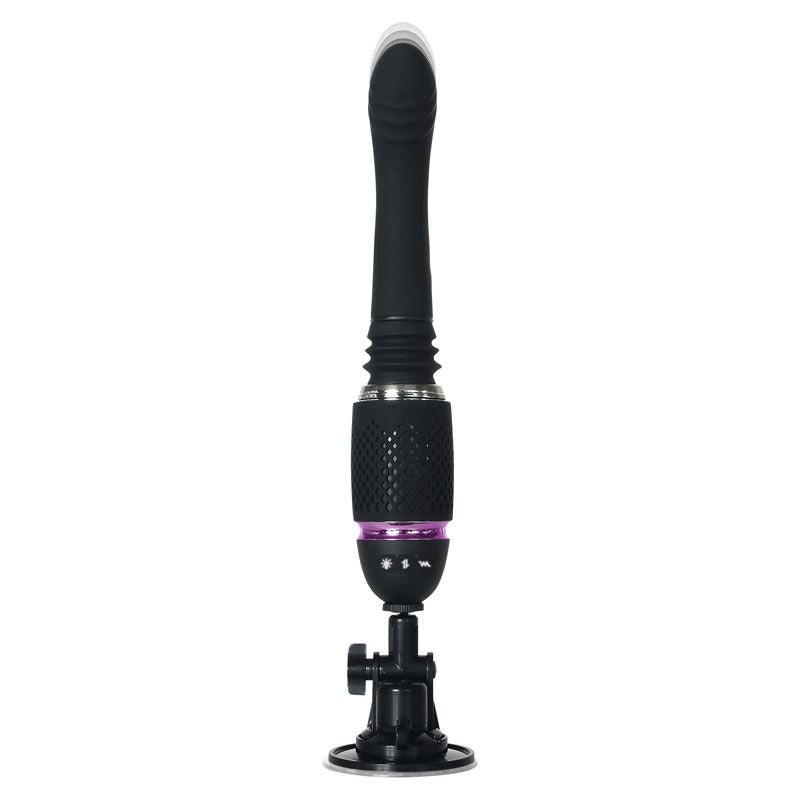 Evolved - thrust & go - compact sex machine - Product front view, dildo moving  | Flirtybay.com.au