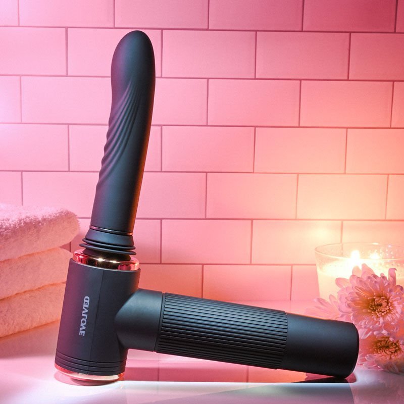 Evolved - too hot to handle - compact sex machine - Product left side view  | Flirtybay.com.au