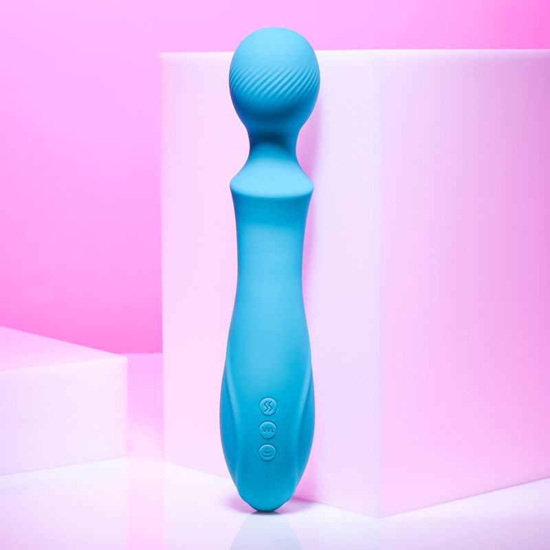 Evolved - wanderful sucker - wand and suction vibrator - Product back view  | Flirtybay.com.au
