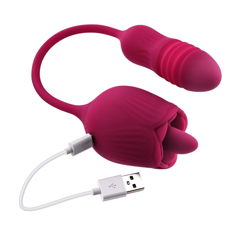 Evolved - wild rose - g-spot and clitoral vibrator - Product bottom view  | Flirtybay.com.au