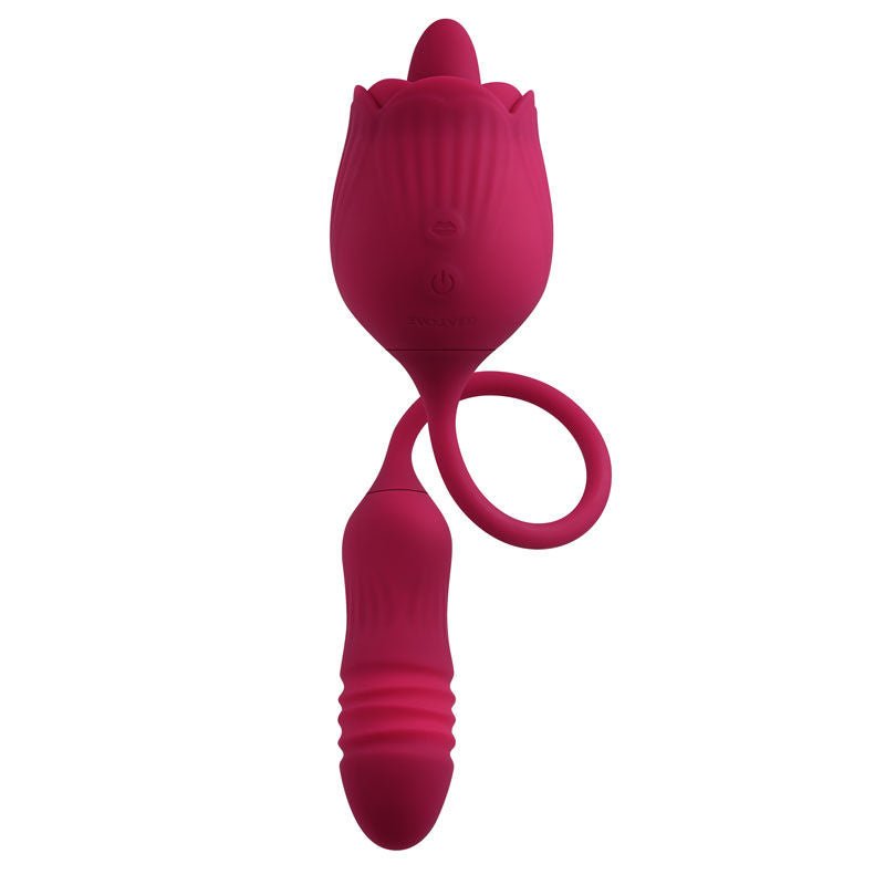Evolved - wild rose - g-spot and clitoral vibrator - Product front view  | Flirtybay.com.au