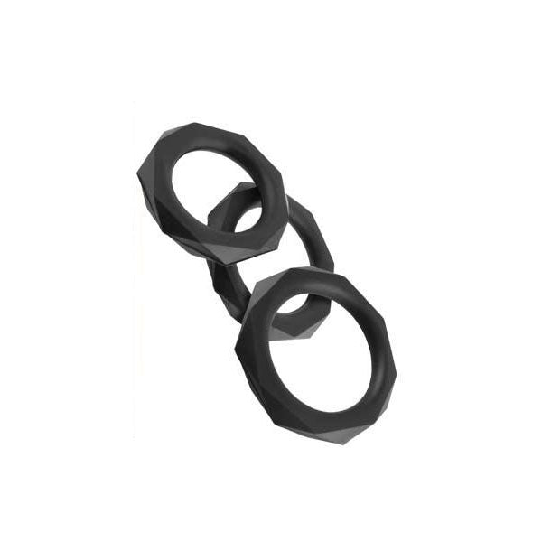 Fantasy c-ringz - silicone designer stamina set - cock ring - Product front view  | Flirtybay.com.au