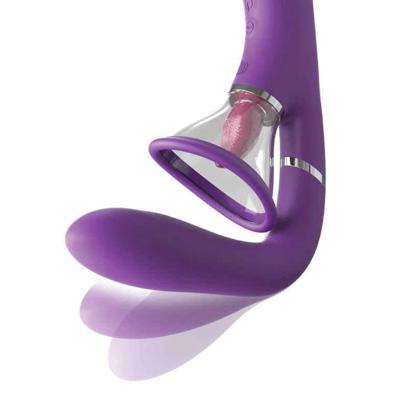 Fantasy for her - ultimate pleasure pro g-spot and clitoral stimulator - Product side view, show vibration  | Flirtybay.com.au