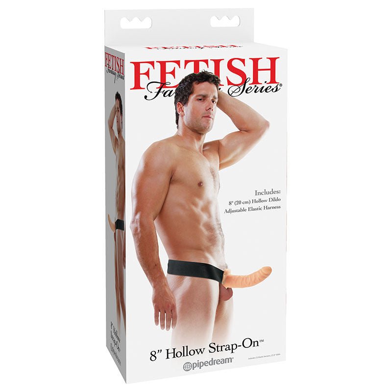 Fetish fantasy series - 8 hollow strap-on -  box front view | Flirtybay.com.au